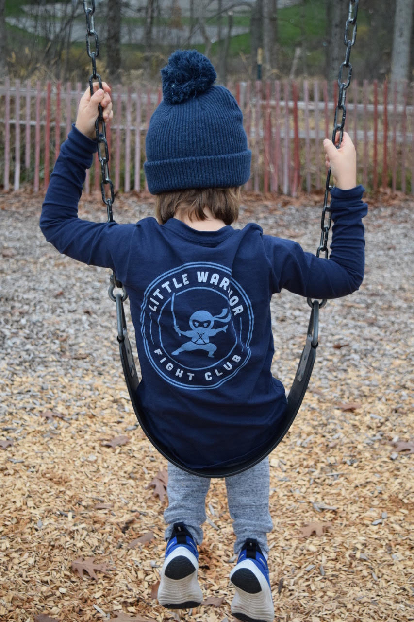 Kid’s and Toddler Little Warrior Fight Club L/S Tee
